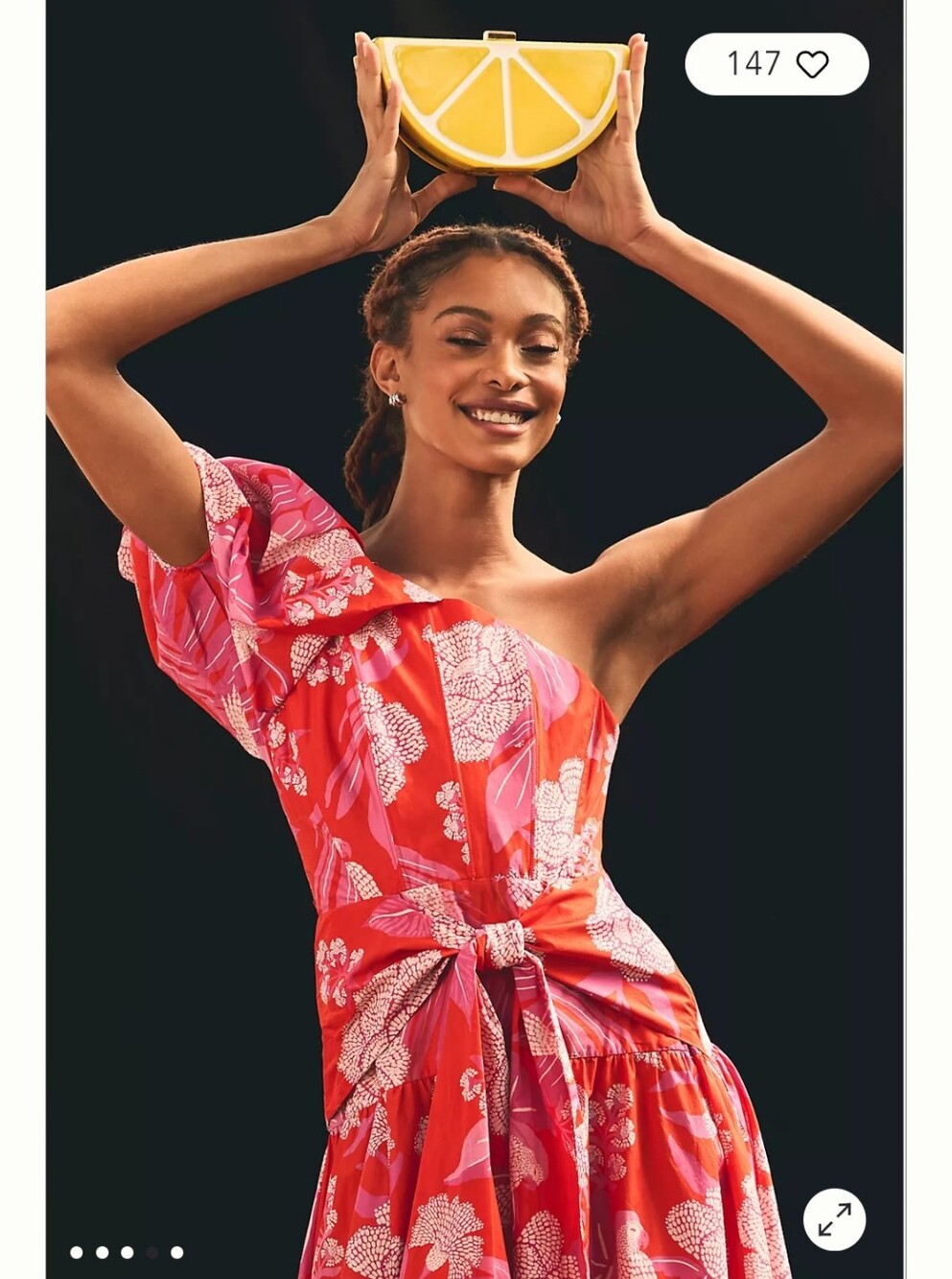 Farm Rio One Shoulder Maxidress Dress - Picture 4 of 9